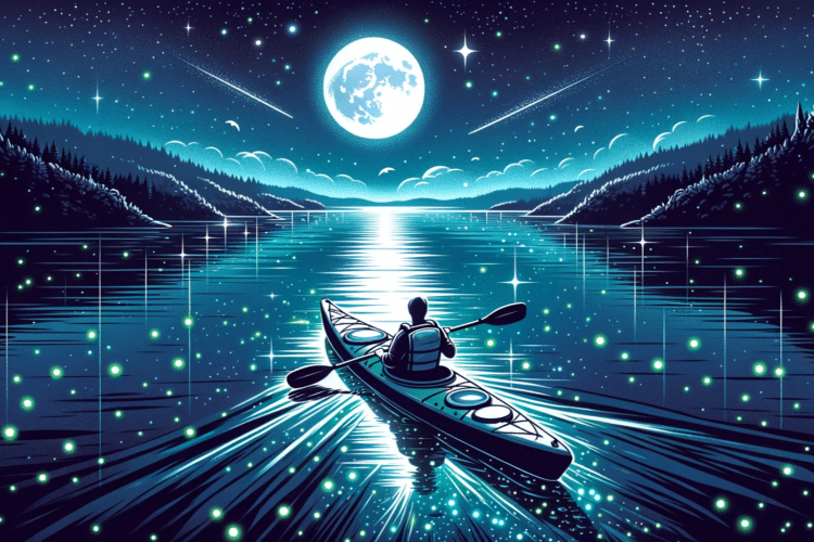 Kayaking in the Night