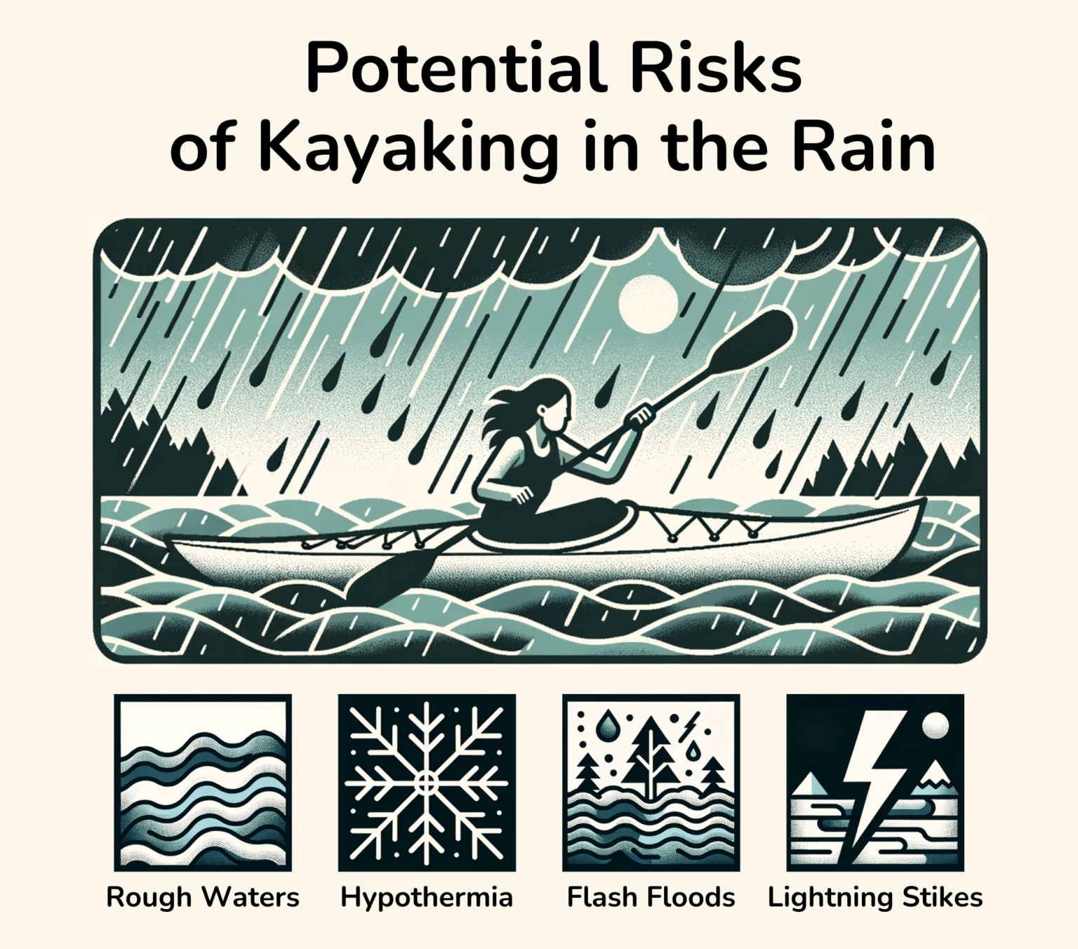 Potential Risks of kayaking in the rain